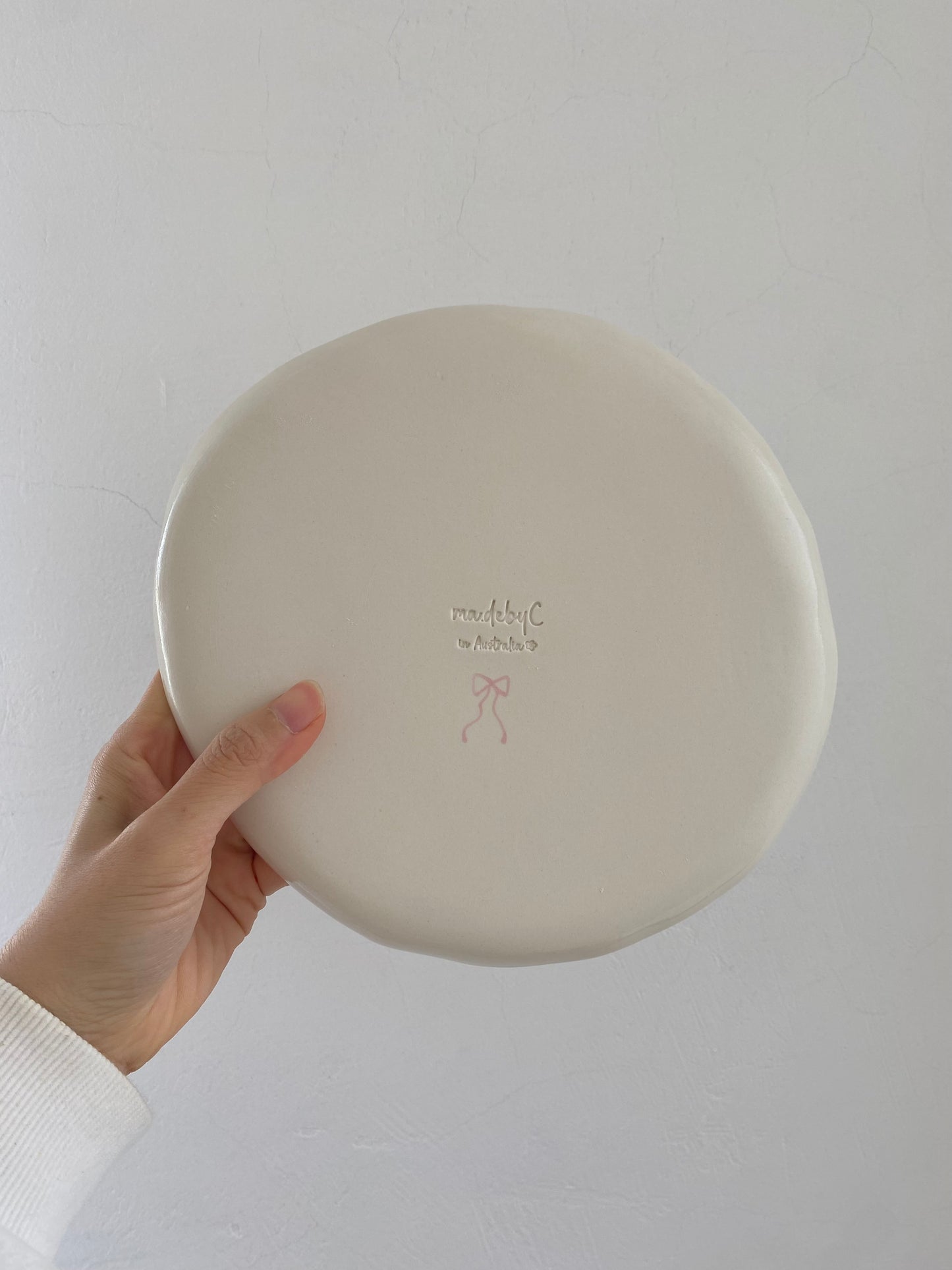 Handmade ceramic plate 🫐🎀