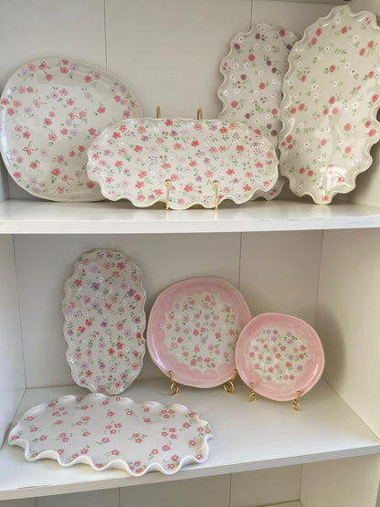 Candied Daisy ceramic serving plate 🌸