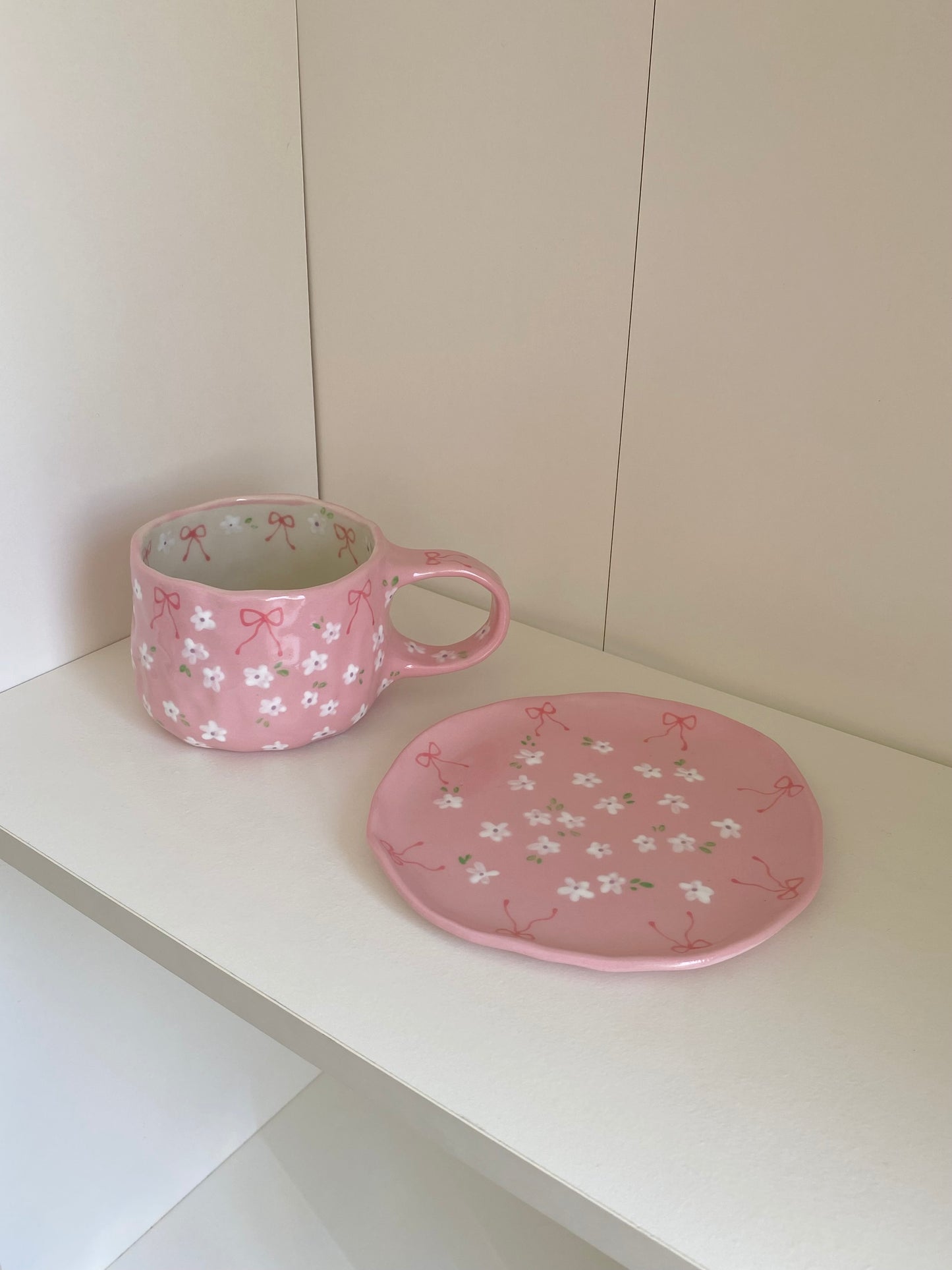 Pink Pink mug & saucer set 🎀