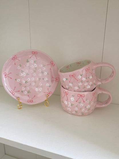 Pink Pink mug & saucer set 🎀