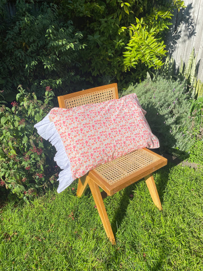 Floral Ruffled Pillowcase