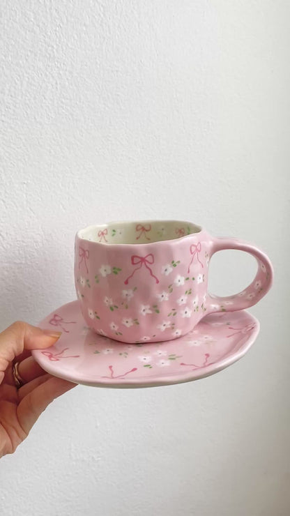 Pink Pink mug & saucer set 🎀